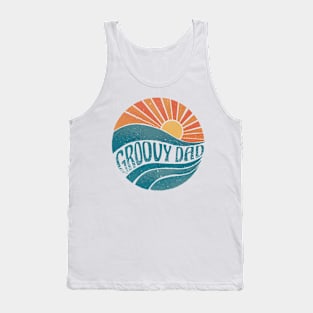 Sunset with groovy quote Tank Top